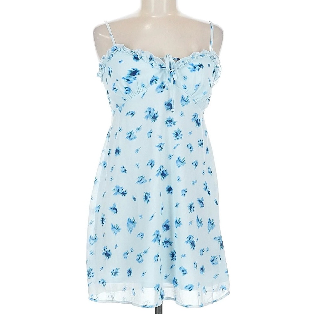 Wild Fable Sky Blue Floral Slip Dress